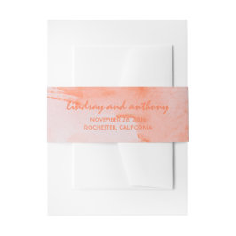 水色のエレガントな結婚式 招待状ベリーバンド