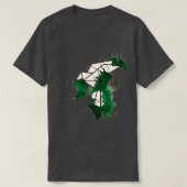 水色のオウム Tシャツ (デザイン正面)