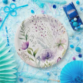 水色のオオオカミ ペーパープレート (パーティー)