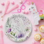 水色のオオオカミ ペーパープレート (パーティー)