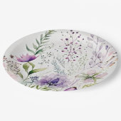 水色のオオオカミ ペーパープレート (アングル)