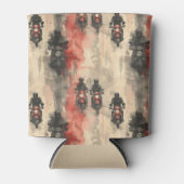 水色のオートバイ、バイクもしくは自転車に乗る人、レース、オートバイ 缶クーラー (正面)