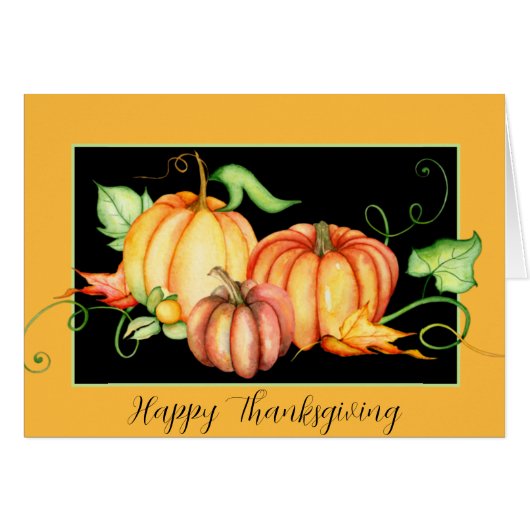 水色のカボチャと葉 (正面横)