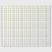 水色のキツツキ ラッピングペーパー (フラット)