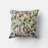 水色のクリスマスツリー20" x20"枕 クッション (裏面)