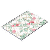 水色のクローバー花。 ノートブック (左側)