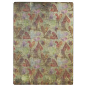 水色のグランジハートパターンクリップボード クリップボード (裏面)