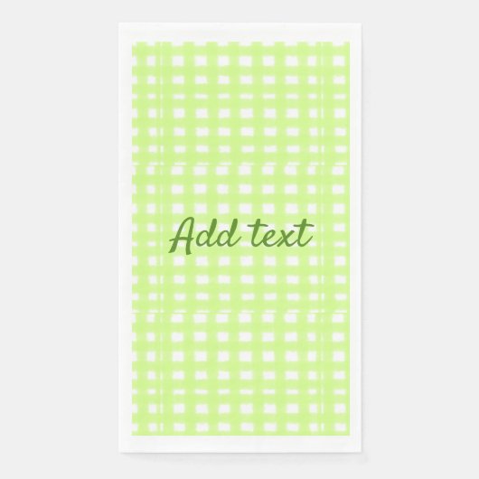 水色のグリーンプライドパーソナライズされたギンハムの追加テックス (正面)