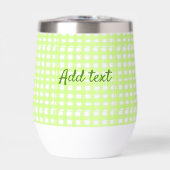 水色のグリーンプライドパーソナライズされたギンハムの追加テックス (正面)