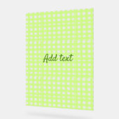 水色のグリーンプライドパーソナライズされたギンハムの追加テックス アクリルサイン (傾斜)