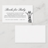 水色のサファリ動物 |ベビー エンクロージャーカード (正面/裏面)