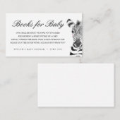 水色のサファリ動物 |ベビー エンクロージャーカード (正面/裏面)