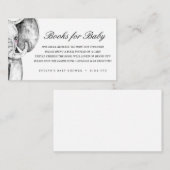 水色のサファリ動物 |ベビー エンクロージャーカード (正面/裏面)