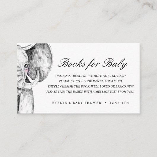 水色のサファリ動物 |ベビー エンクロージャーカード (正面)