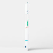 水色のシームレスなパターンとカラフルボール Case-Mate iPhoneケース (裏面 / 右)