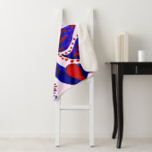 水色のシームレスなパターンとペイズリー。抽象芸術 シェルパブランケット (インサイチュ)