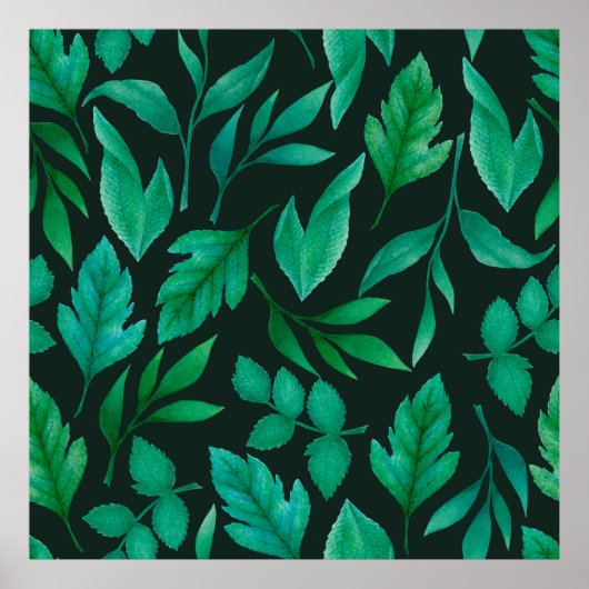 水色のシームレスなパター色彩の鮮やかン ポスター (正面)