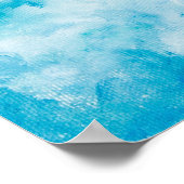 水色のシームレスなパター色彩の鮮やかン ポスター (角)