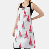 水色のスイカ、シームレスな夏のパターン。 エプロン (インサイチュ)