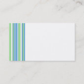 水色のストライプのな名刺 名刺 (裏面)