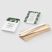 水色のトロピカルパ結婚ームの手扇 ハンドファン (組立なし)