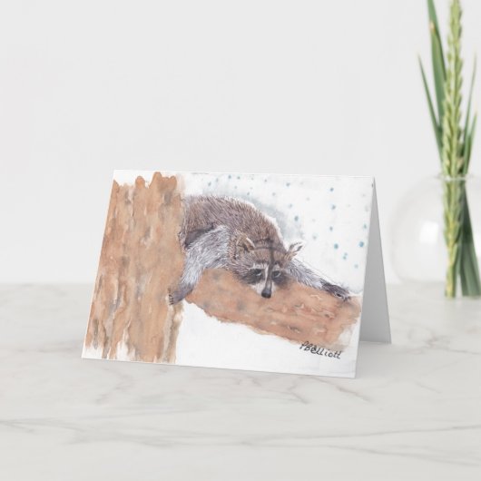 水色のノートカード ノートカード (正面)