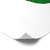 水色のハーブ ポスター (角)