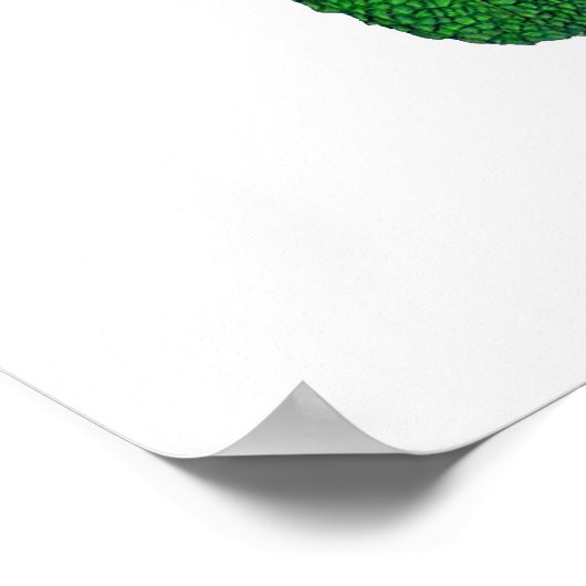 水色のハーブ ポスター (角)