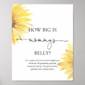 水色のヒマワリどのように大きいママの腹ゲーム ポスター (正面)