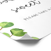 水色のヒマワリの愛は甘いごちそう ポスター (角)