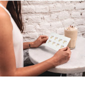 水色のピンク色の浮動性クラゲ ポストカード