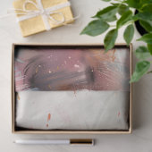 水色のピンク色の豚のデコパージュ 薄葉紙 (ギフト)