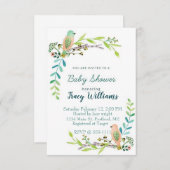 水色のフローラ 招待状 (正面/裏面)