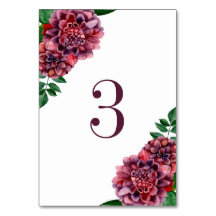 水色のブルゴーニュ花。ダリア結婚ス