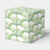 水色のベル結婚ズシルバーグリーンのお願い箱 フェイバーボックス (裏面サイド)