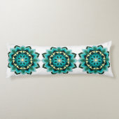 水色のマンダラパターン02 ボディピロー (裏面)