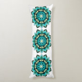 水色のマンダラパターン02 ボディピロー (裏面 (縦))