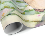 水色のユリアックを持つウサギのピーター ラッピングペーパー (ロールコーナー)