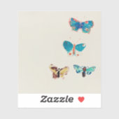 水色のヴィンテージ青い蝶。オディロンレドン シール (シート)