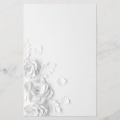 水色の上または下ブライダルシャワーゲームカード チラシ (裏面)