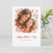 水色の優しい母親は娘を抱き締める シーズンカード (スタンド正面)