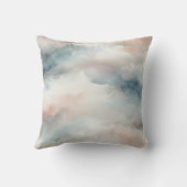 水色の優美な長毛猫 クッション (裏面)