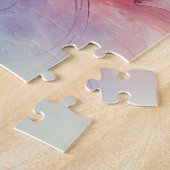 水色の優雅なハミングバード ジグソーパズル (側面)