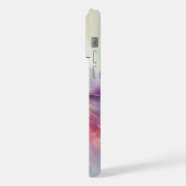 水色の優雅なハミングバード iPhoneケース (左側面)