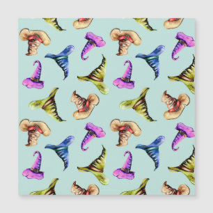 水色の古い帽子：青い背景。