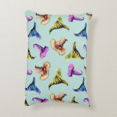 水色の古い帽子：青い背景。 アクセントクッション (裏面(縦))