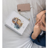 水色の可愛いフクロウ プランナー手帳