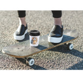 水色の可愛いフクロウ 紙コップ