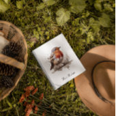 水色の可愛い鳥の赤ロビンのカスタマイズ可能 ノートブック