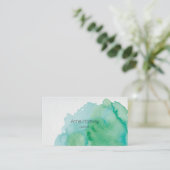 水色の名刺 名刺 (スタンド正面)